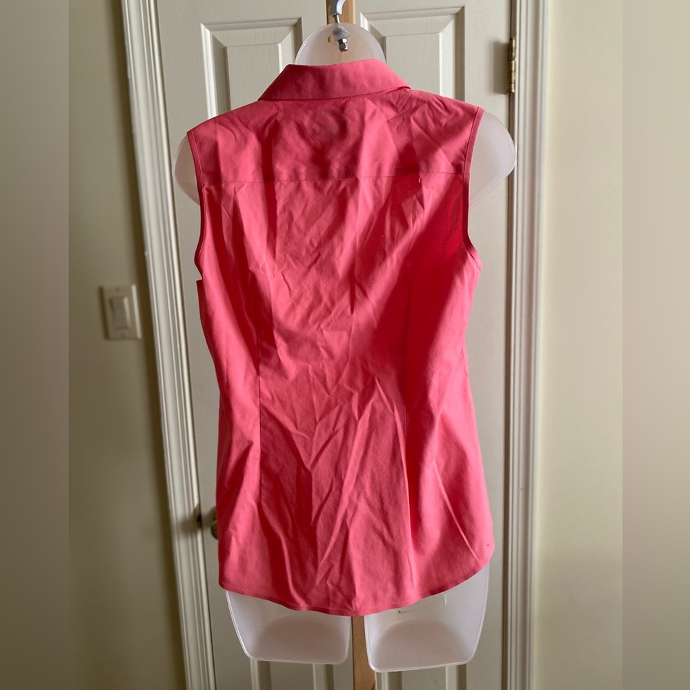 Talbots - Woman’s pink sleeveless button down, Size: 4 - Picture 2 of 6